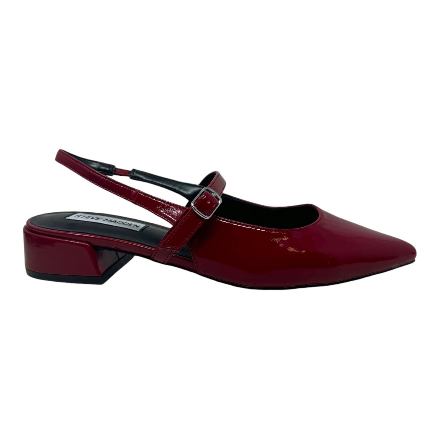 Anyaa Patent Slingback Shoes Flats By Steve Madden In Red, Size: 7