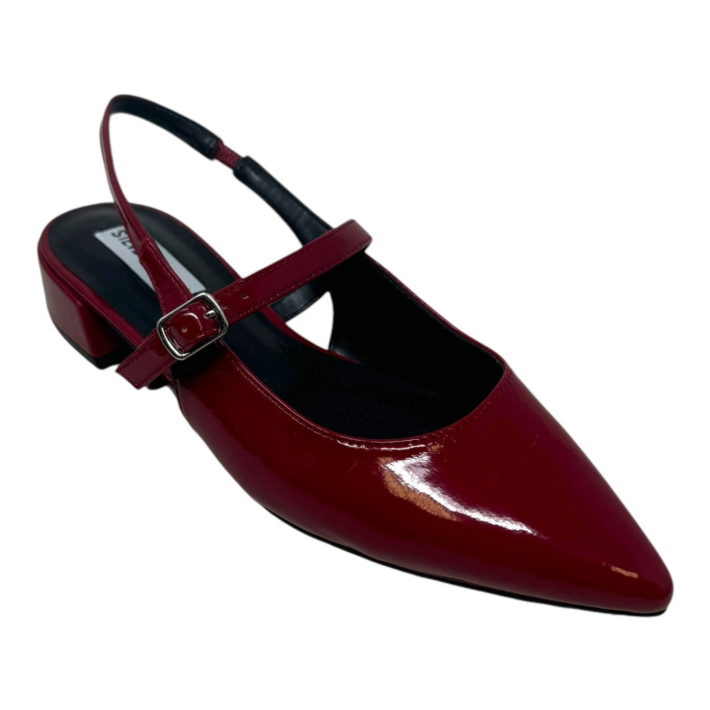 Anyaa Patent Slingback Shoes Flats By Steve Madden In Red, Size: 7