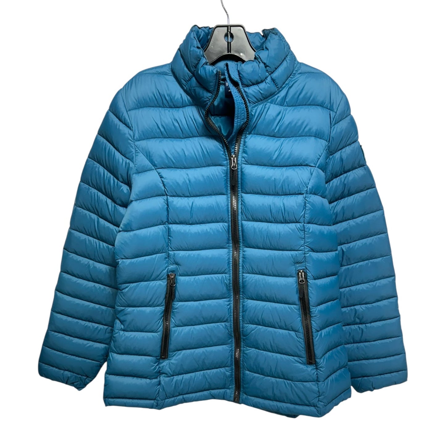 Jacket Puffer & Quilted By Reebok In Teal, Size: M