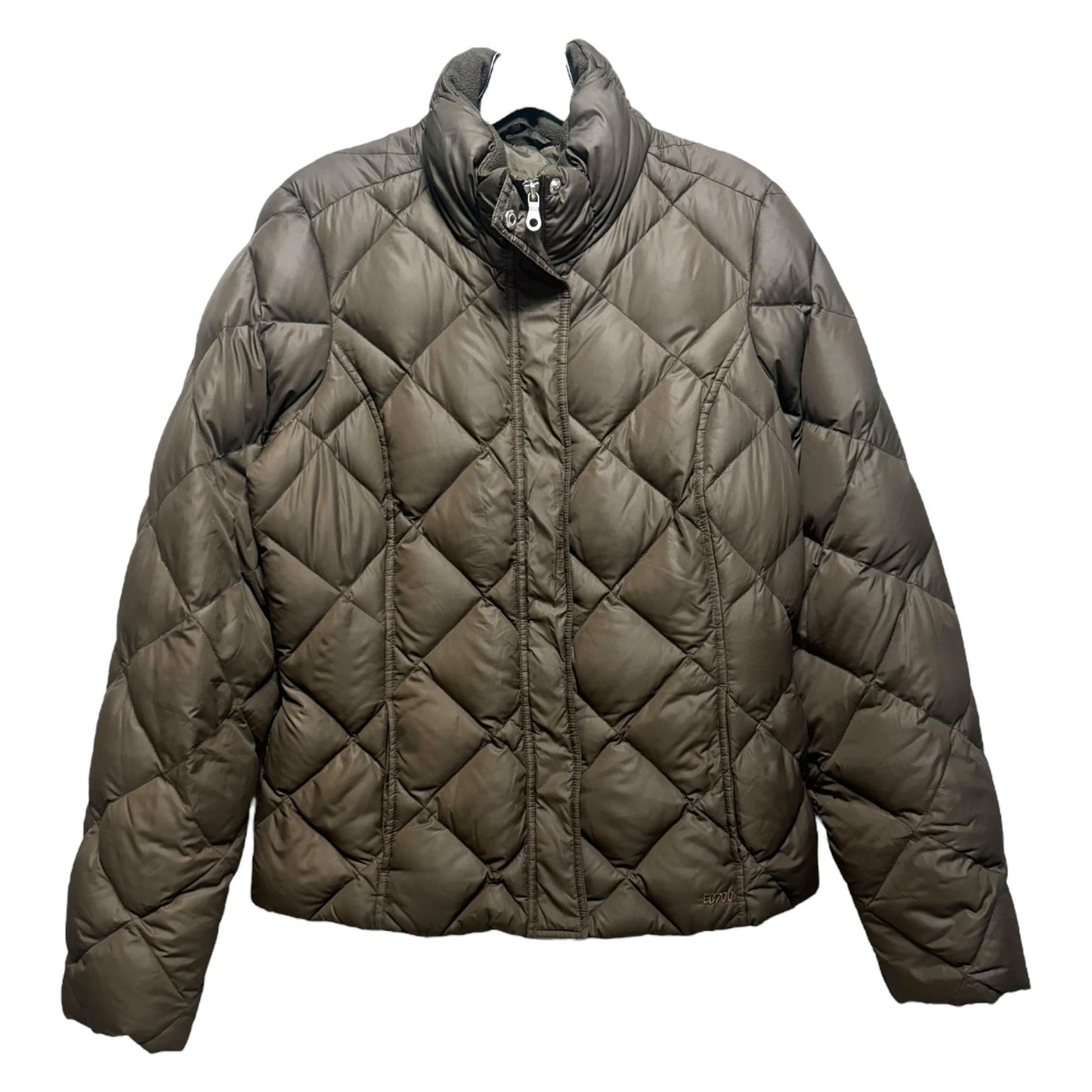 EB700 Down Puffer jacket By Eddie Bauer In Brown, Size: M