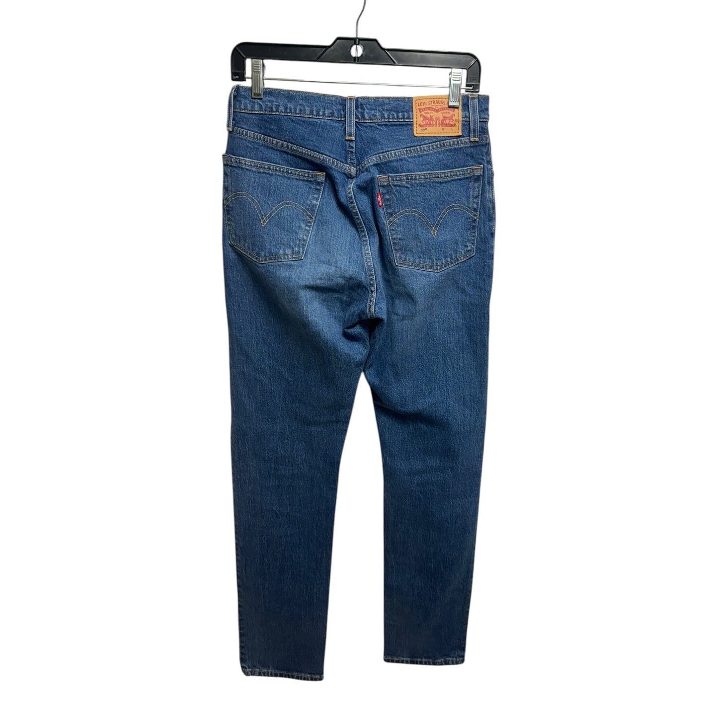 Jeans Straight By Levis In Blue Denim, Size: 4