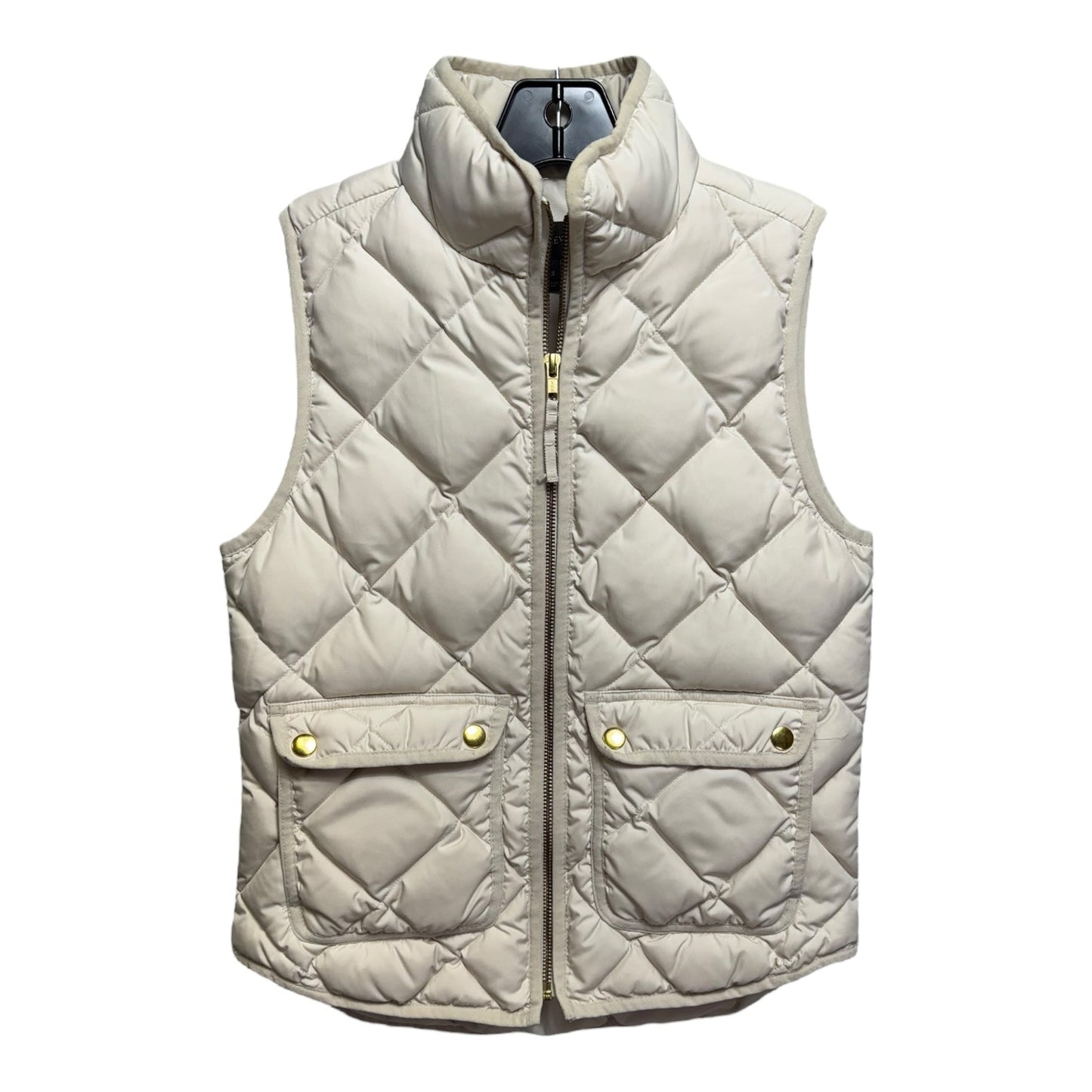 Vest Puffer & Quilted By J. Crew In Cream, Size: Xsp