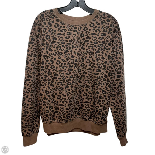 Top Long Sleeve By Z Supply In Animal Print, Size: L