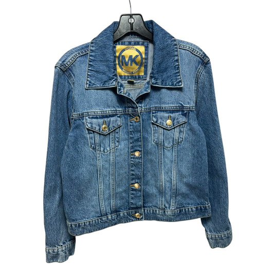 Jacket Denim By Michael By Michael Kors In Blue Denim, Size: L