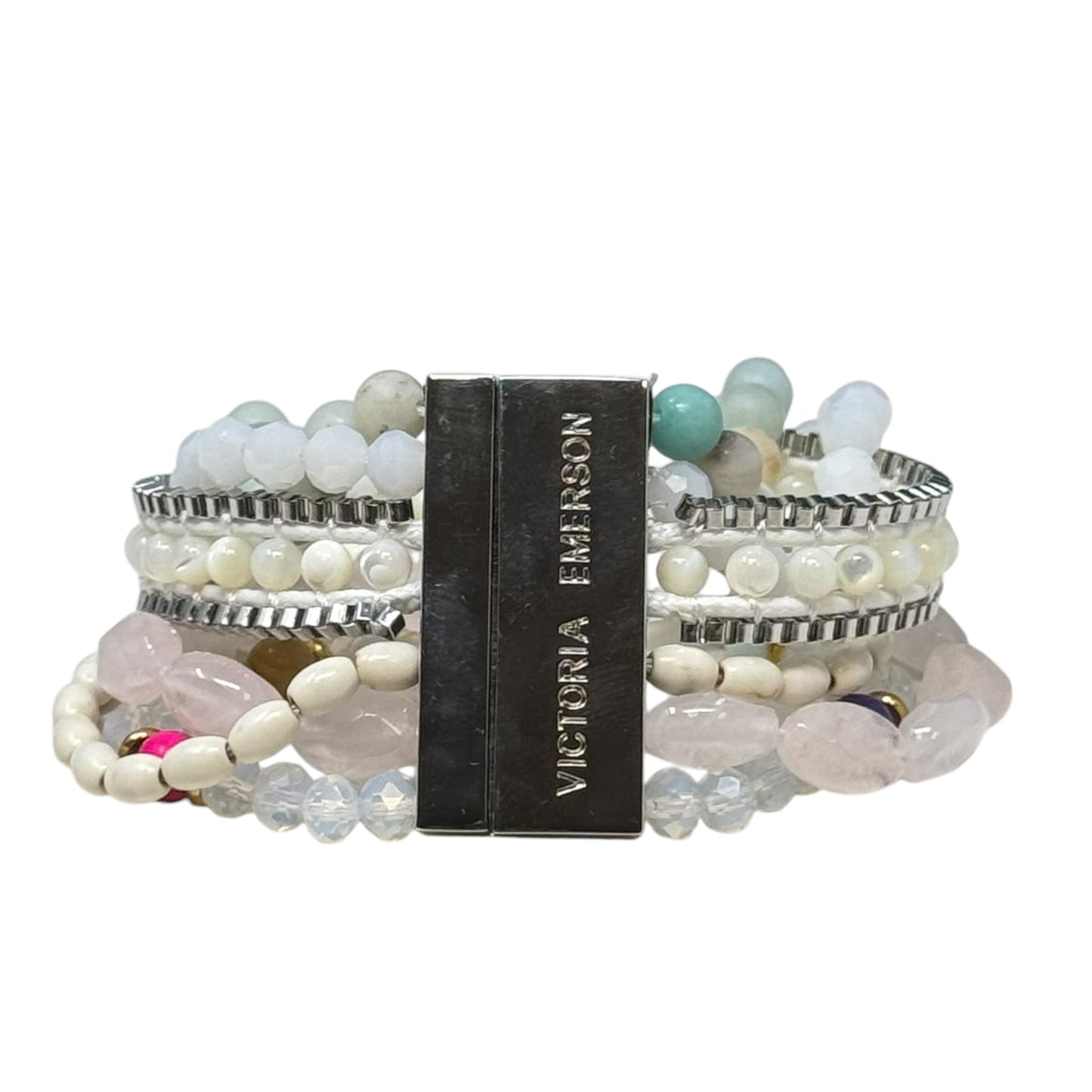 6 Strand Stacked Beaded Bracelet By Victoria Emerson