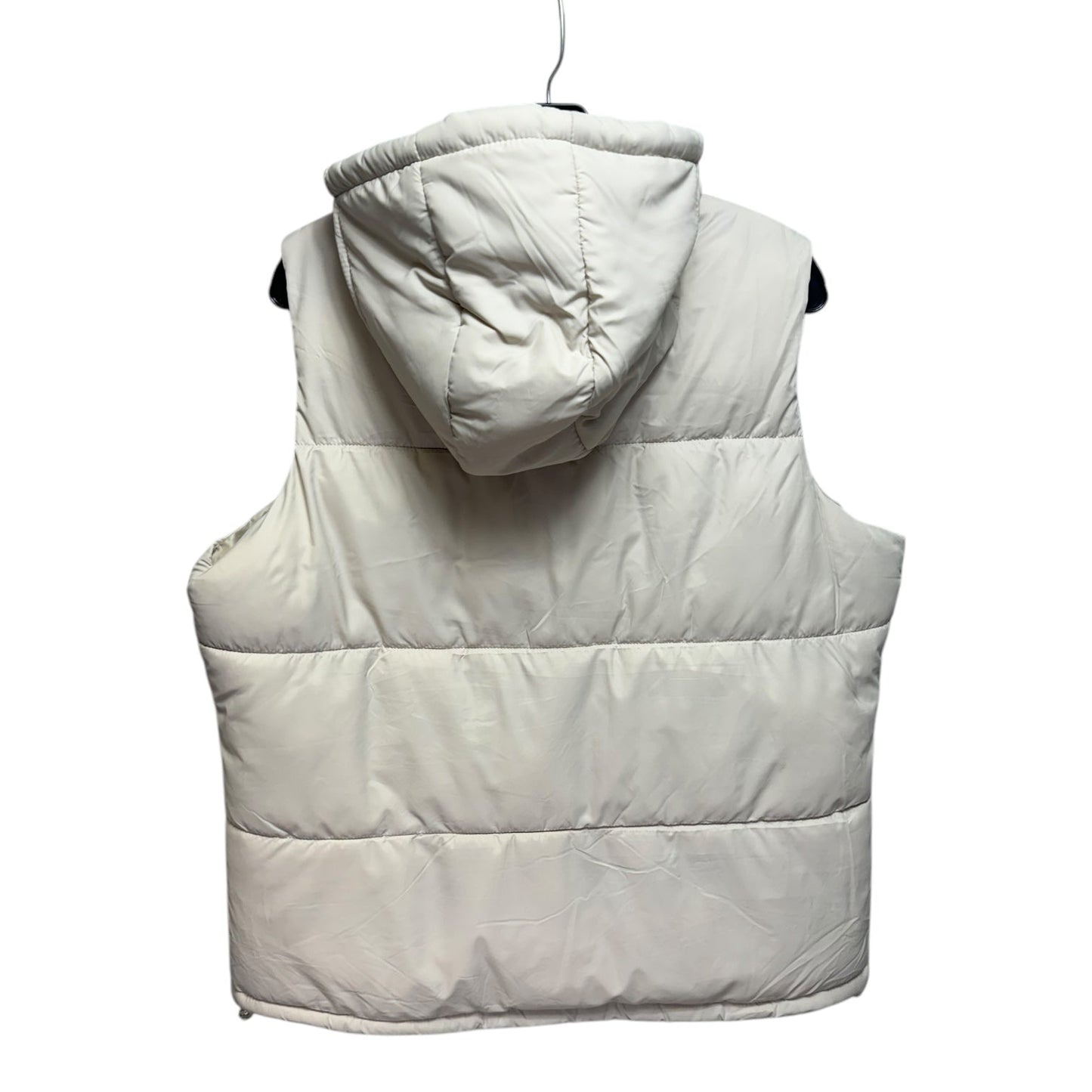 Hooded Vest Puffer & Quilted By New Balance In Cream, Size: Xl