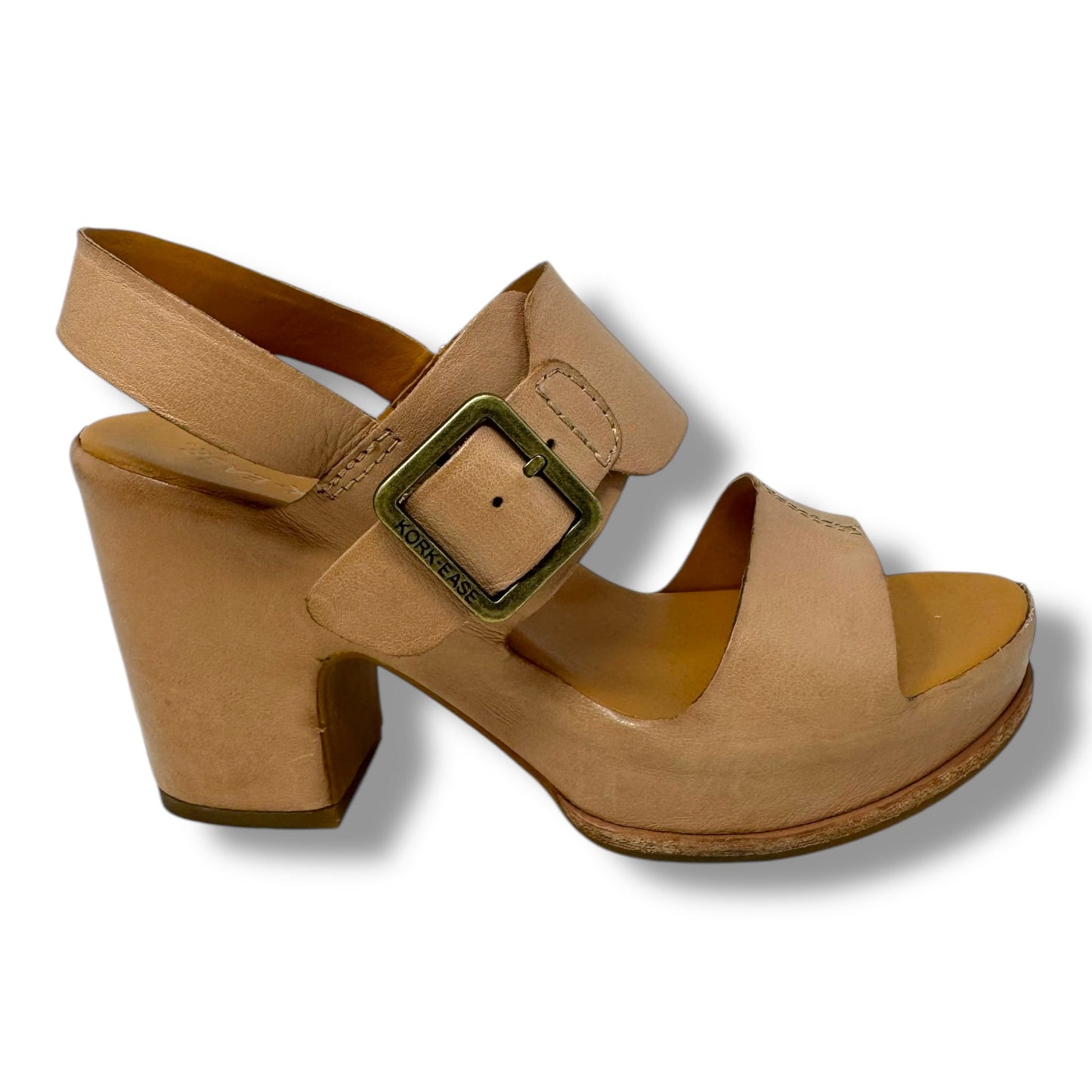 Shoes Heels Block By Kork Ease In Tan, Size: 6