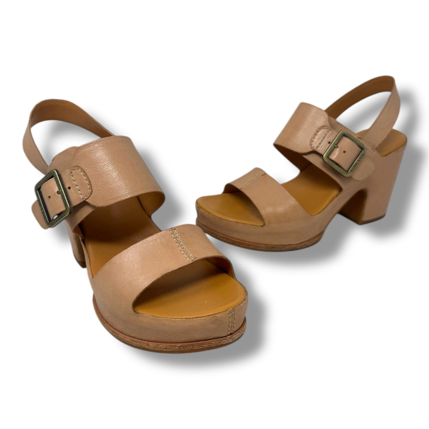 Shoes Heels Block By Kork Ease In Tan, Size: 6