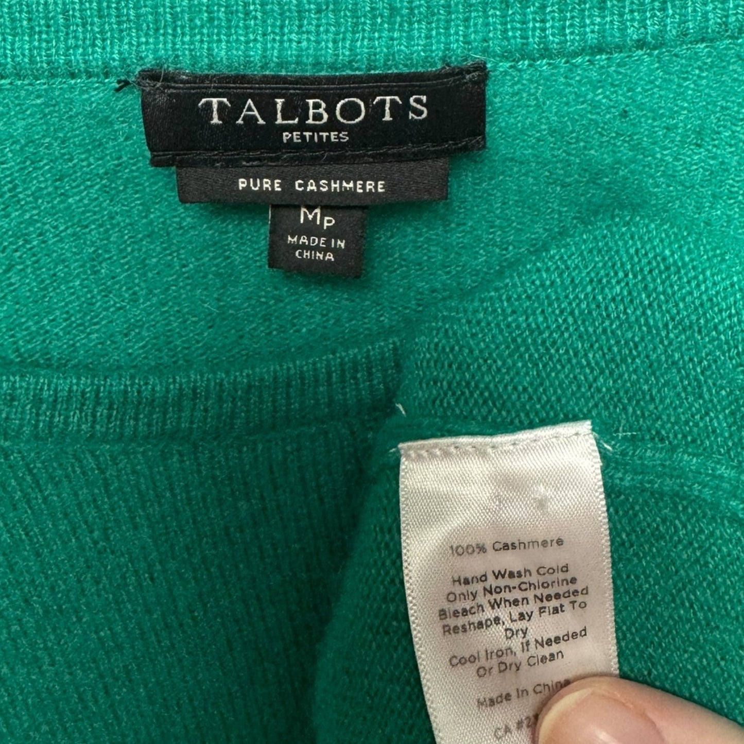 Sweater Cashmere By Talbots In Green, Size: Mp