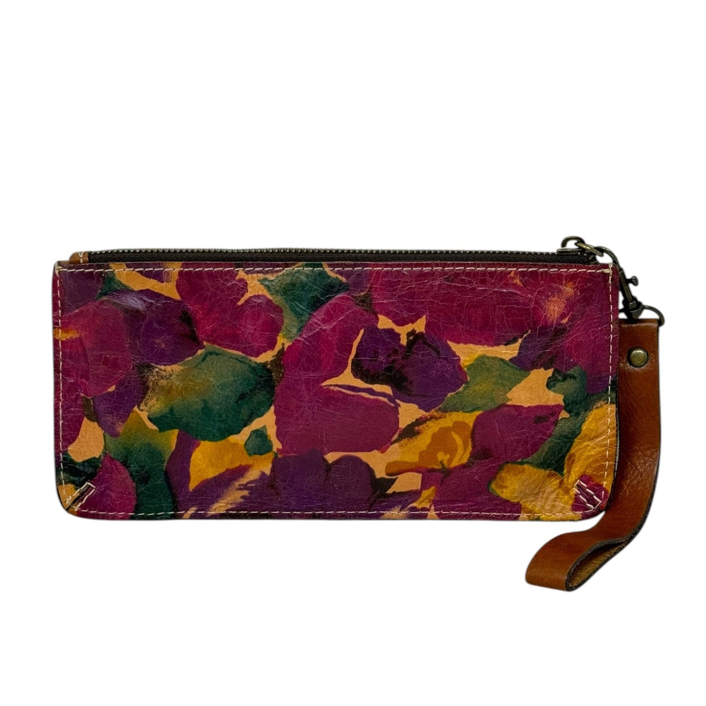 Vercelli Floral Wallet Wristlet Designer By Patricia Nash, Size: Medium