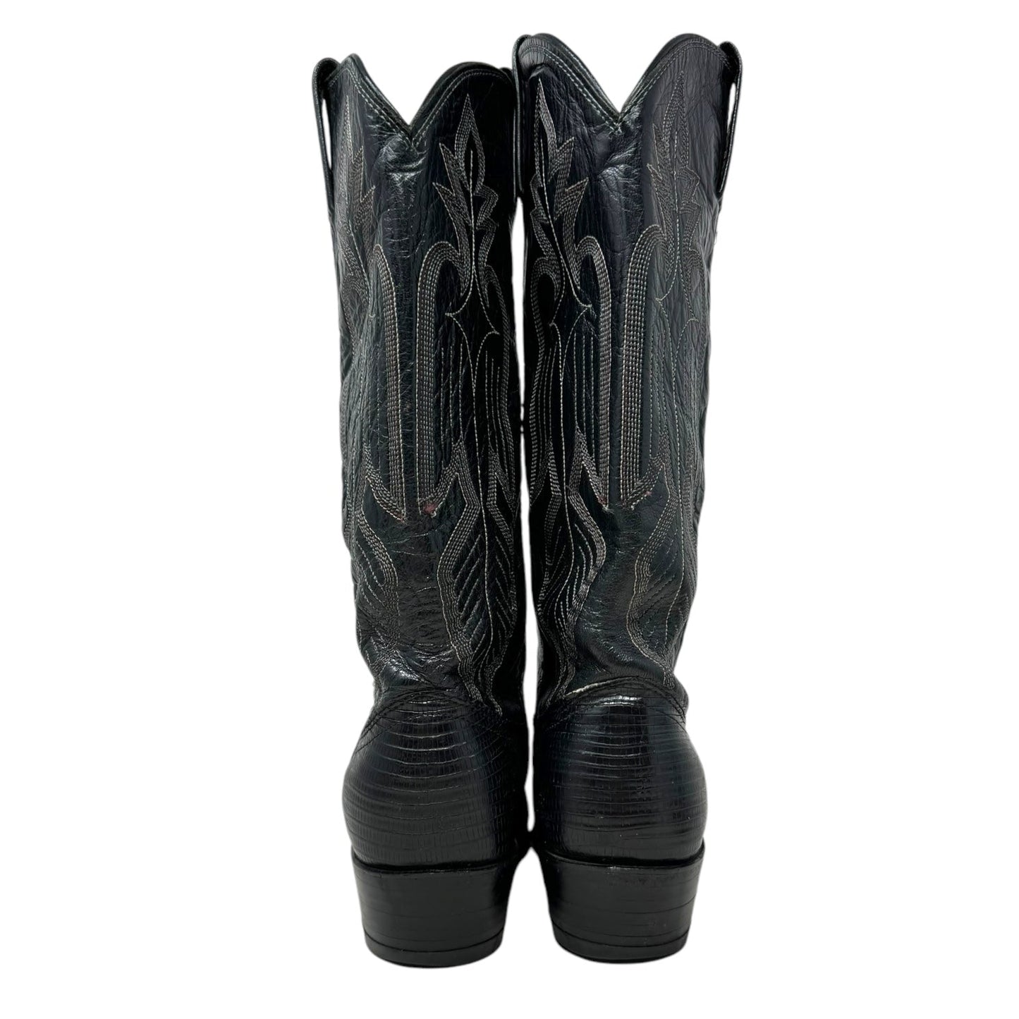 Winston Lizard Boots Western By Dan Post In Black, Size: 7.5