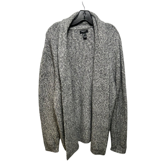 Sweater Cardigan By Forever 21 In Grey, Size: L