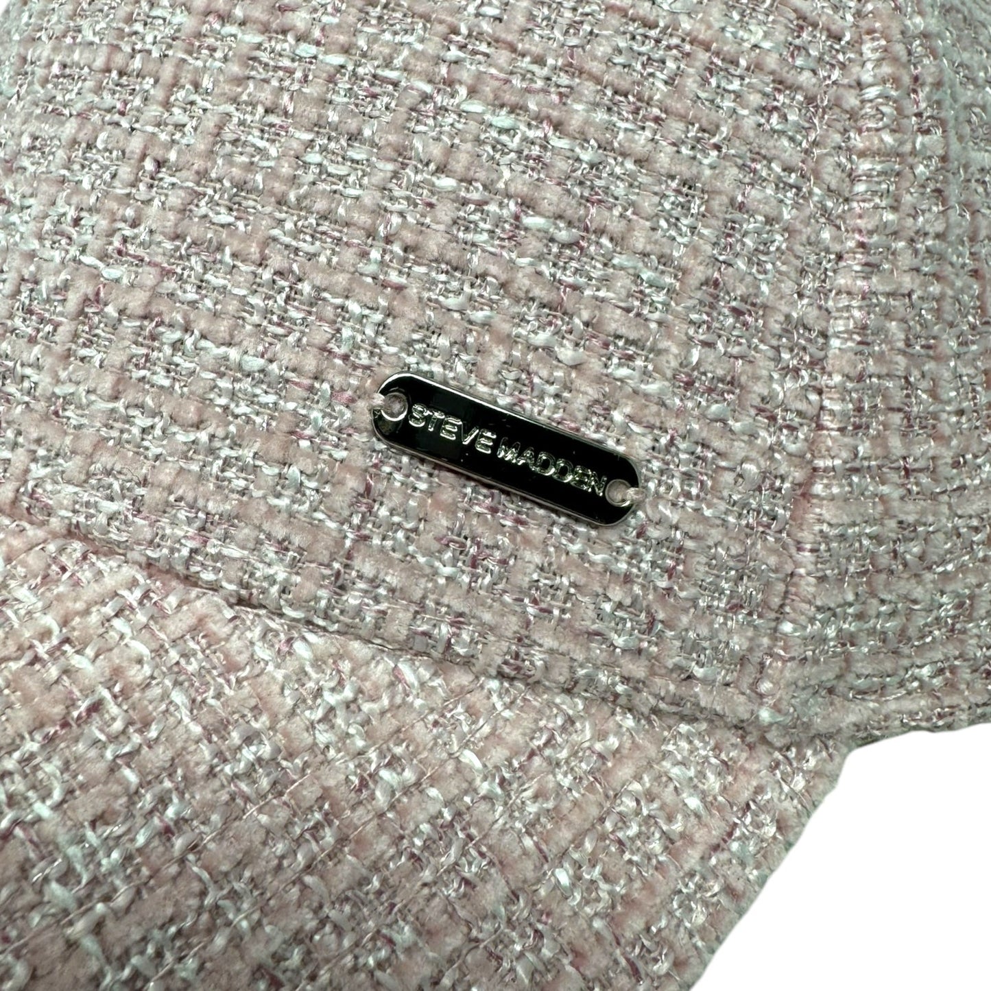 Pink Tweed Hat Baseball Cap By Steve Madden