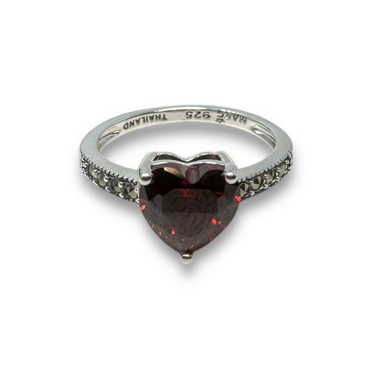 Heart Ring Sterling Silver, Size: 7