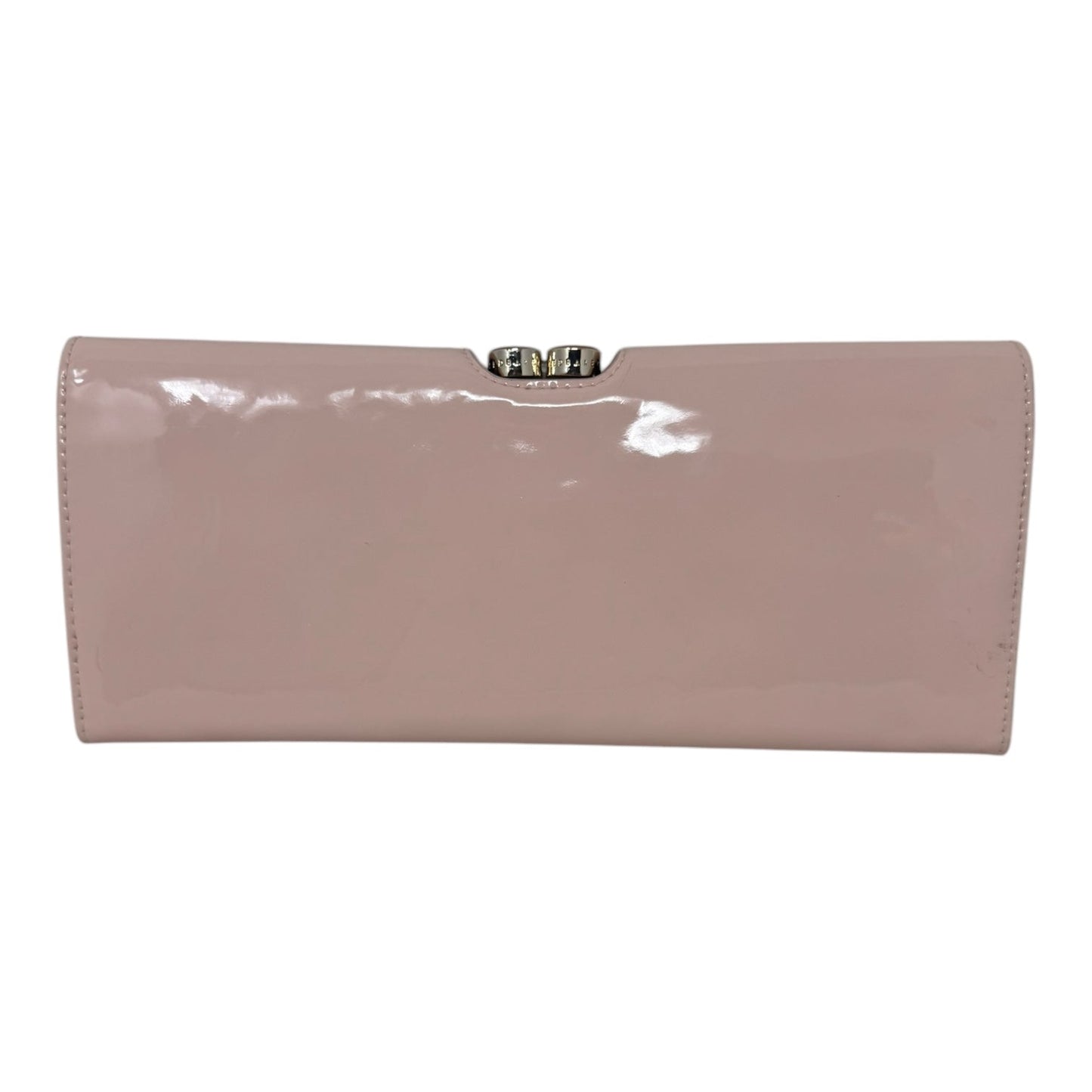 Bow Bobble Patent Matinee Clutch By Ted Baker, Size: Large