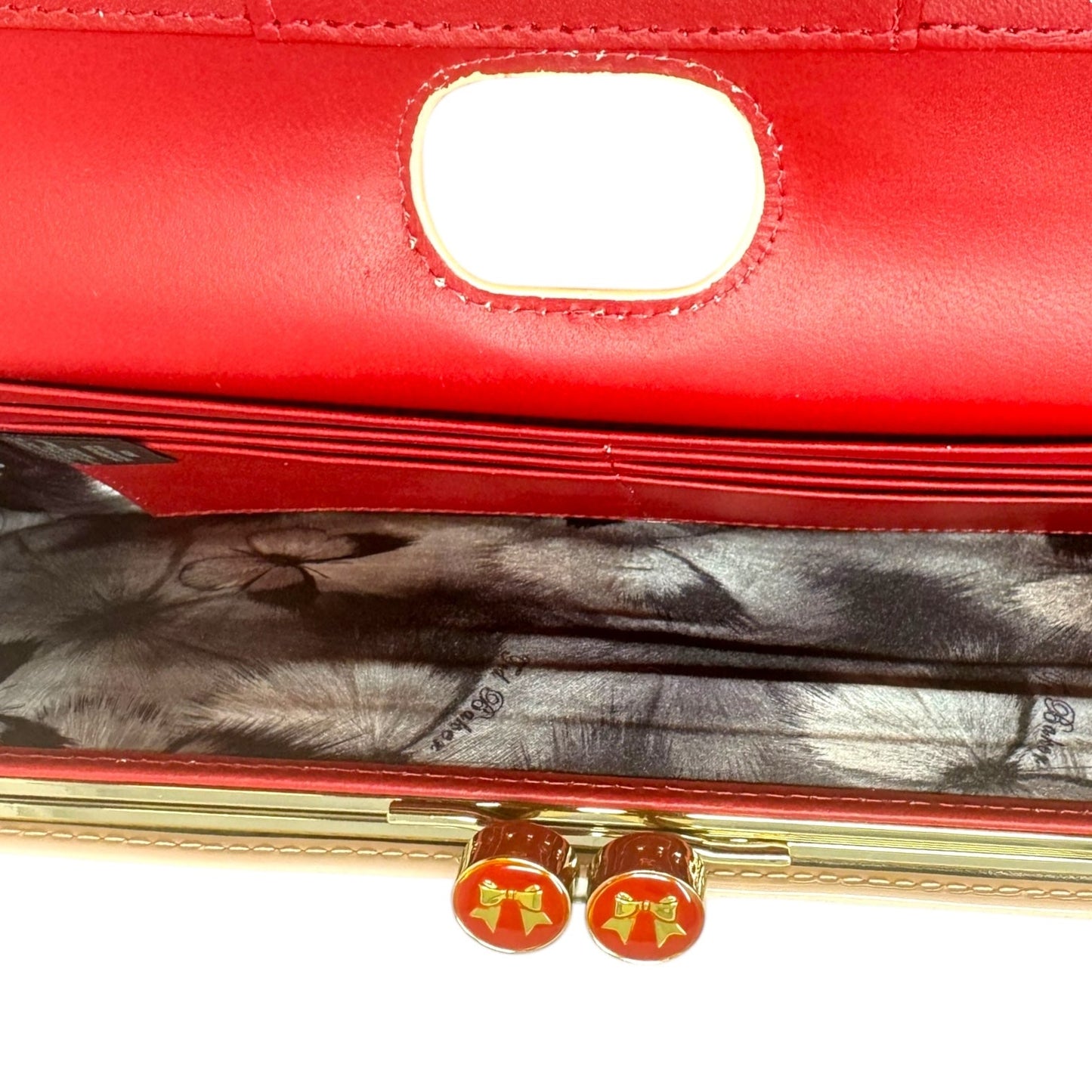 Bow Bobble Patent Matinee Clutch By Ted Baker, Size: Large