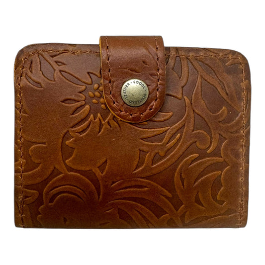 Iberia Tooled Wallet Leather By Portland Leather, Size: Small