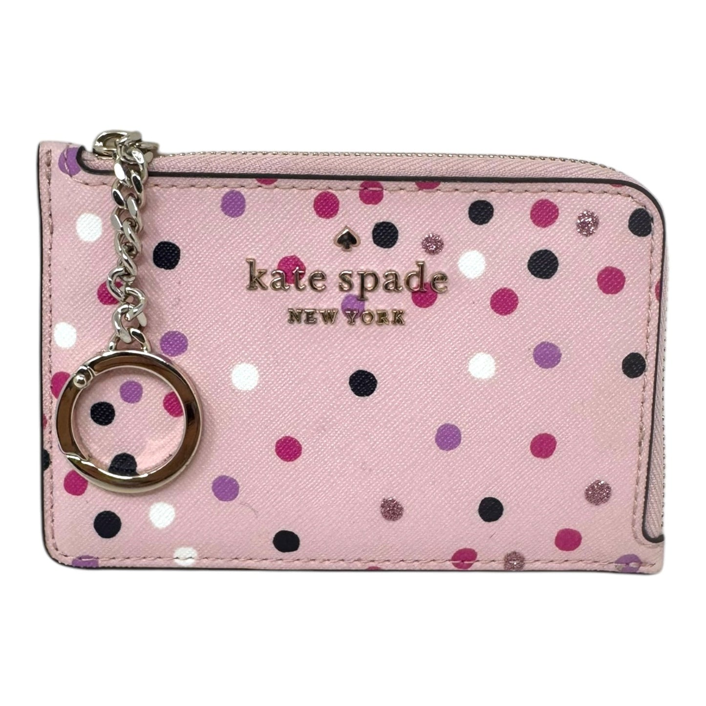 Staci L Zip Cardholder Wallet Designer By Kate Spade In Festive Confetti, Size: Small