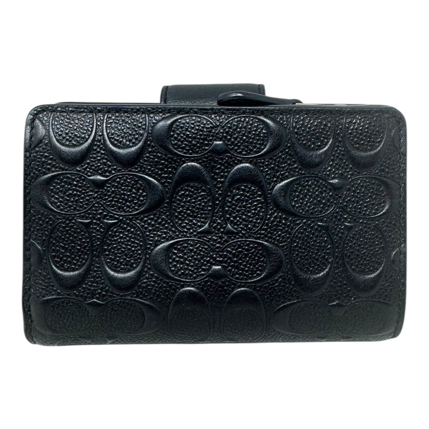 Signature Embossed Bifold Wallet Designer By Coach, Size: Medium