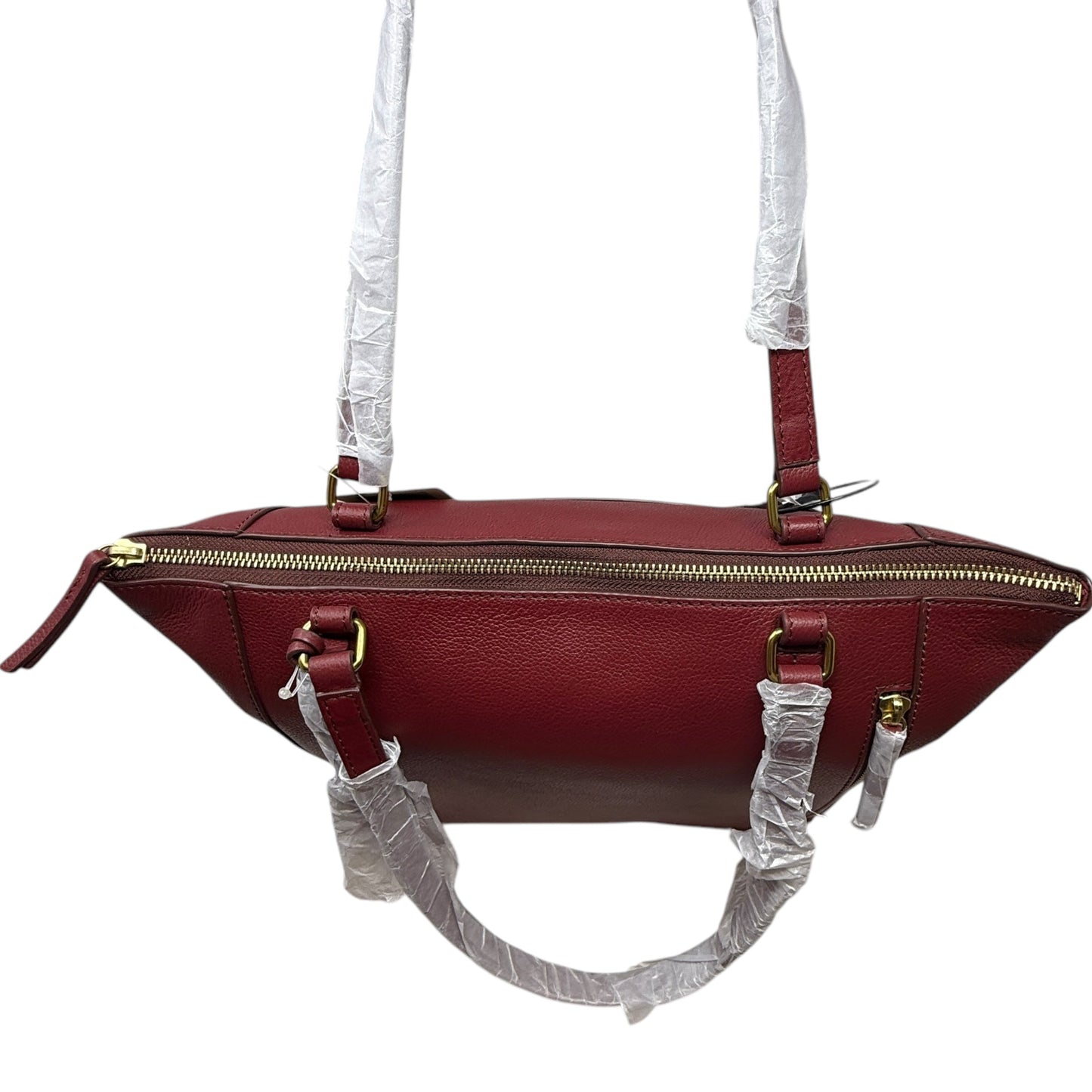 Tara Shopper Tote Leather By Fossil In Red Velvet, Size: Large