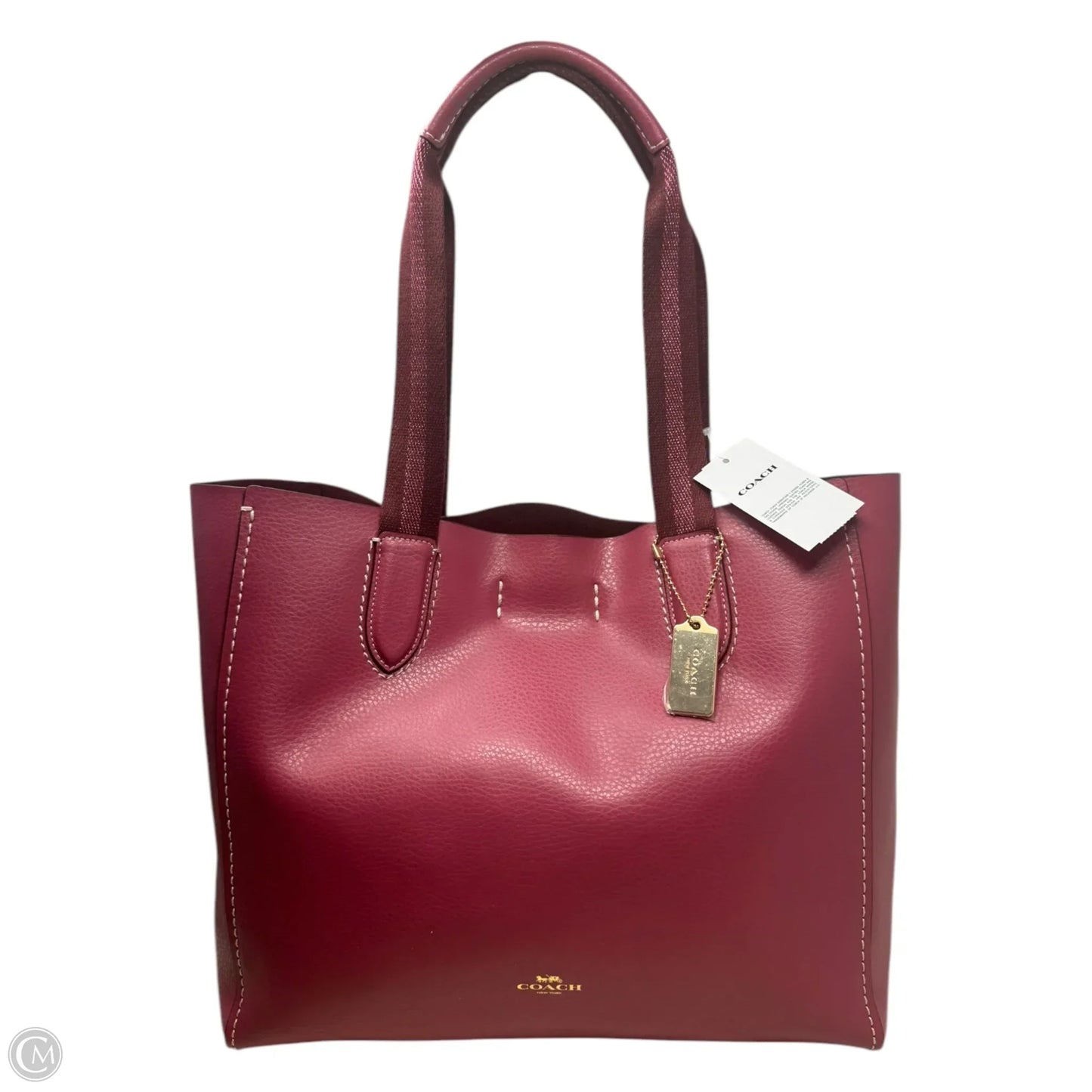 Derby Tote Handbag in Rouge Designer By Coach  Size: Medium