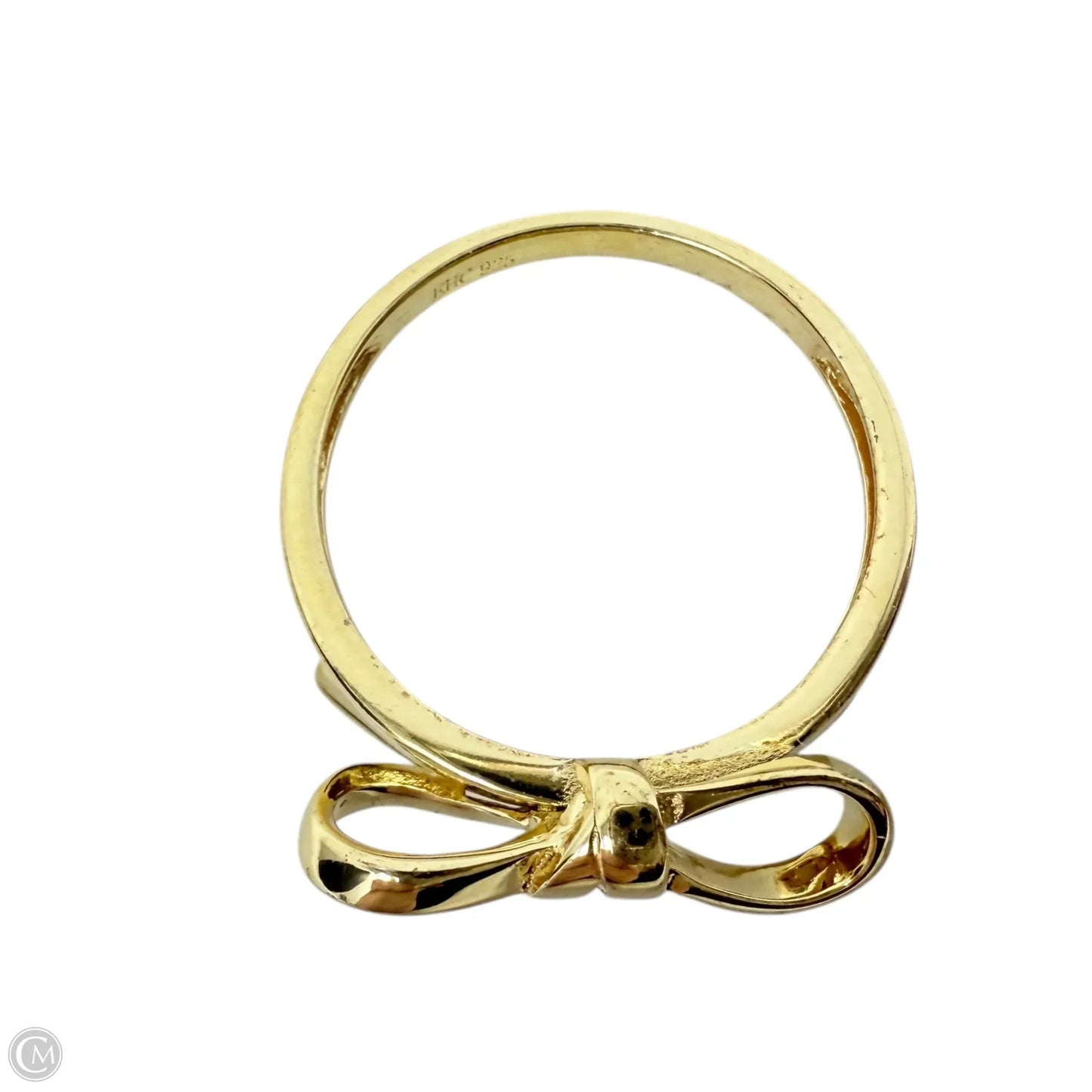 Gold Over Sterling Bow Knot Ring By Unbranded, Size: 6