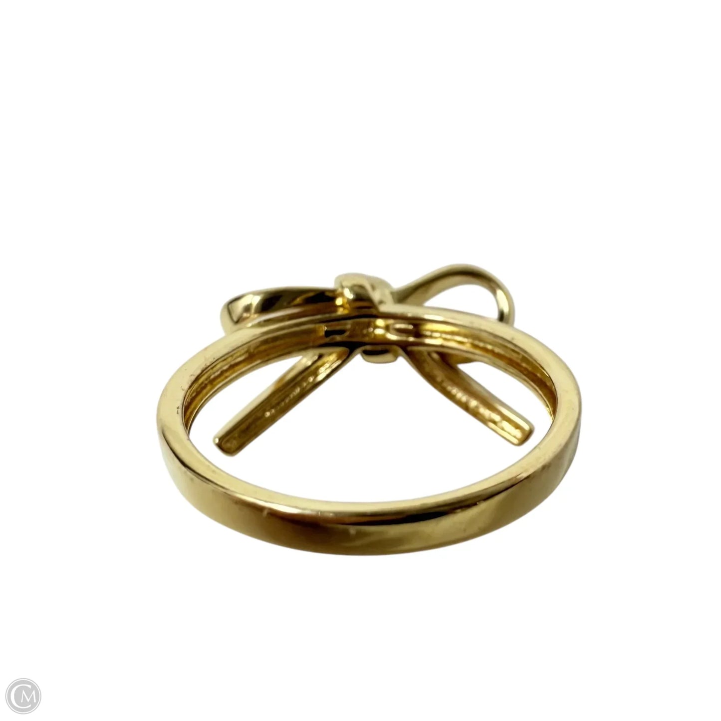 Gold Over Sterling Bow Knot Ring By Unbranded, Size: 6