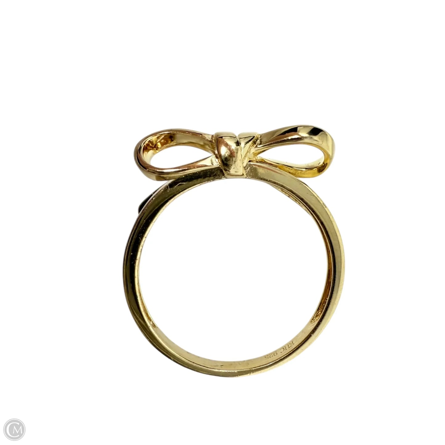 Gold Over Sterling Bow Knot Ring By Unbranded, Size: 6