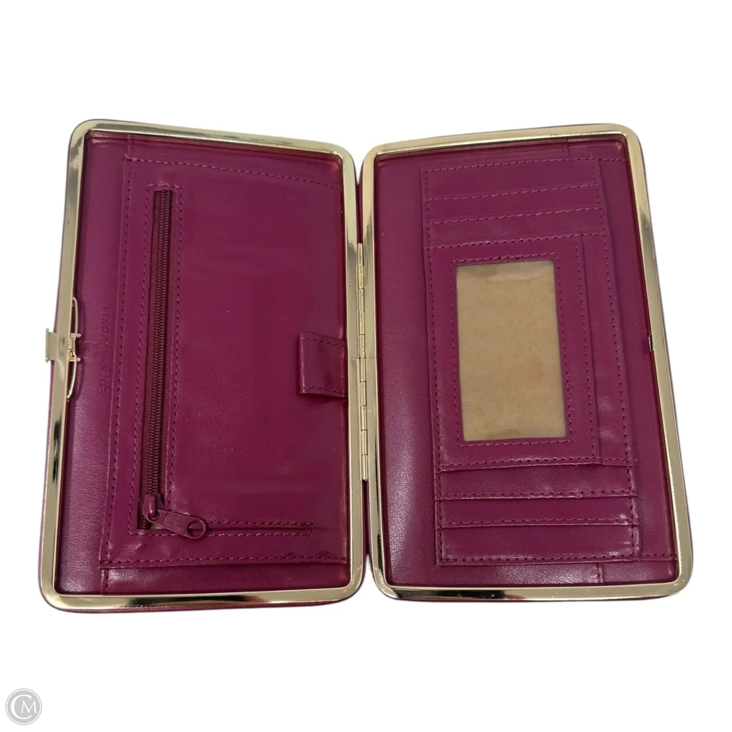 Wallet Leather By Etienne Aigner, Size: Medium