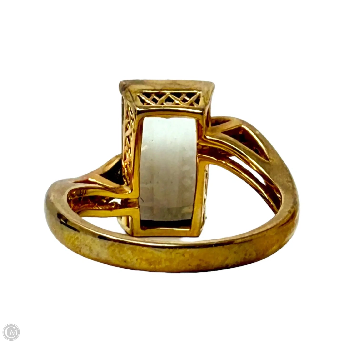 Gold Over Sterling Silver & Smoky Quartz Ring By Unbranded, Size: 9