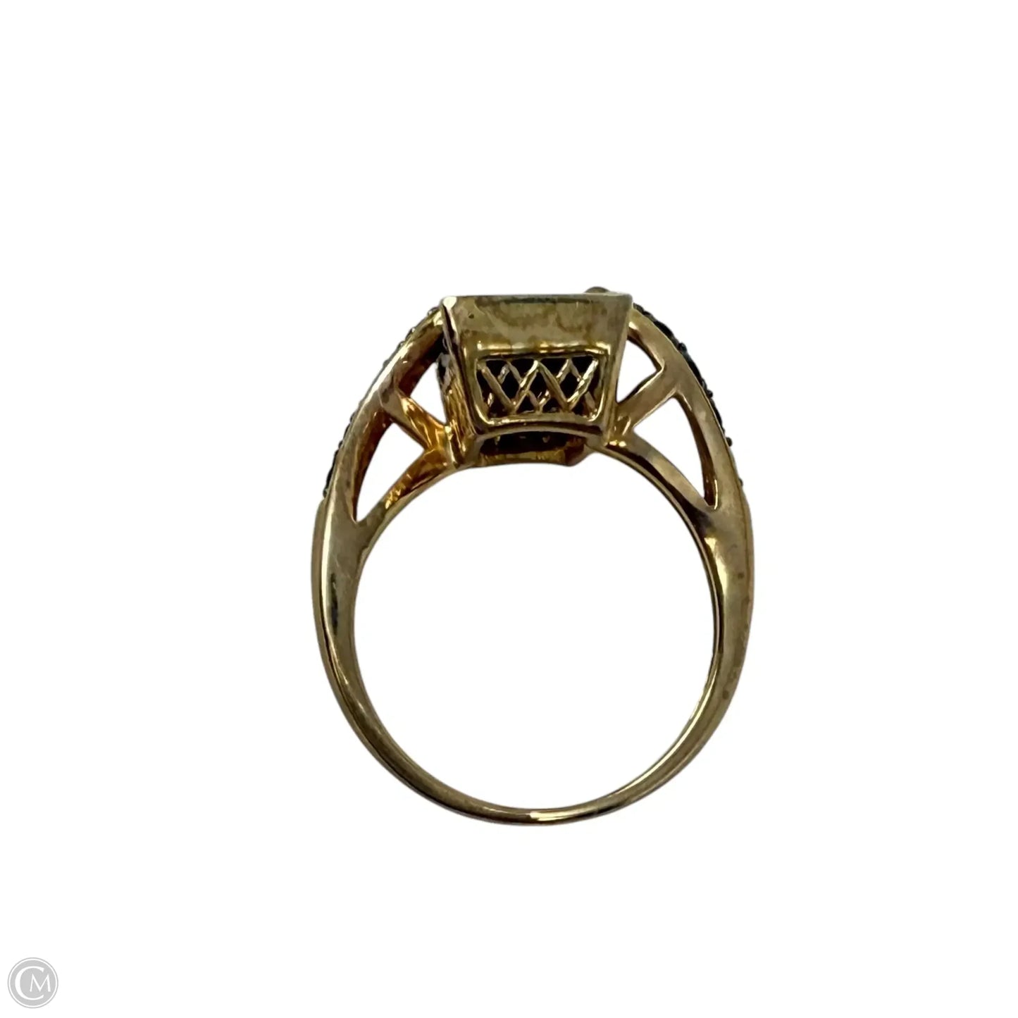 Gold Over Sterling Silver & Smoky Quartz Ring By Unbranded, Size: 9