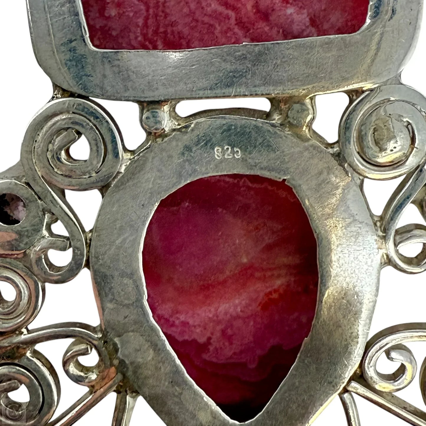 Rhodochrosite & Sterling SilverPendant By Clothes Mentor