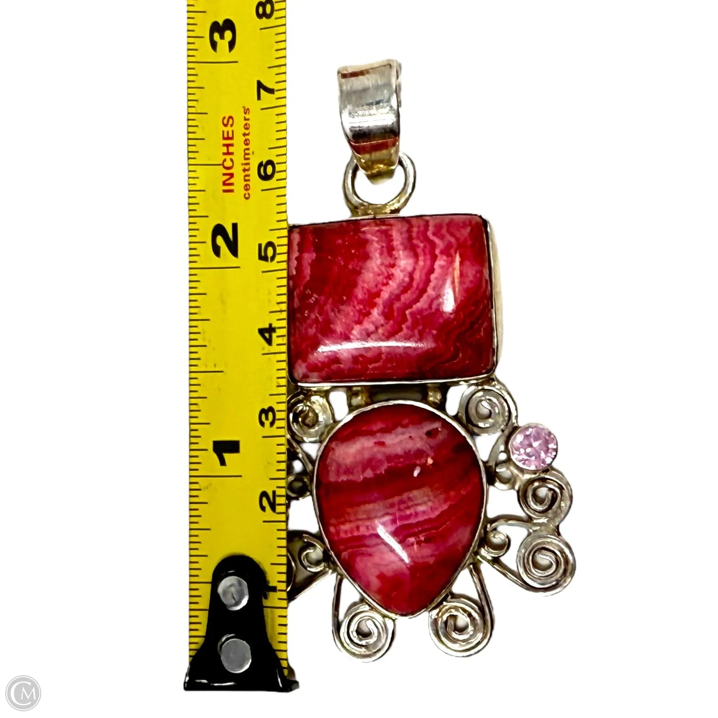 Rhodochrosite & Sterling SilverPendant By Clothes Mentor