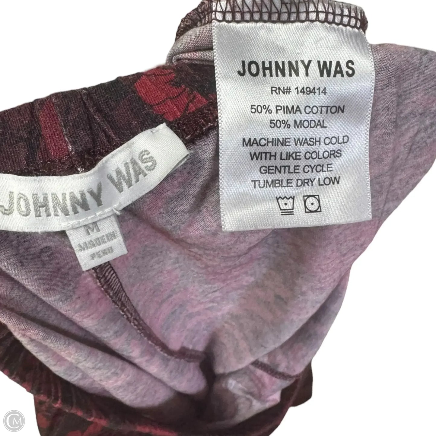 Pajama Pants By Johnny Was In Red, Size: M