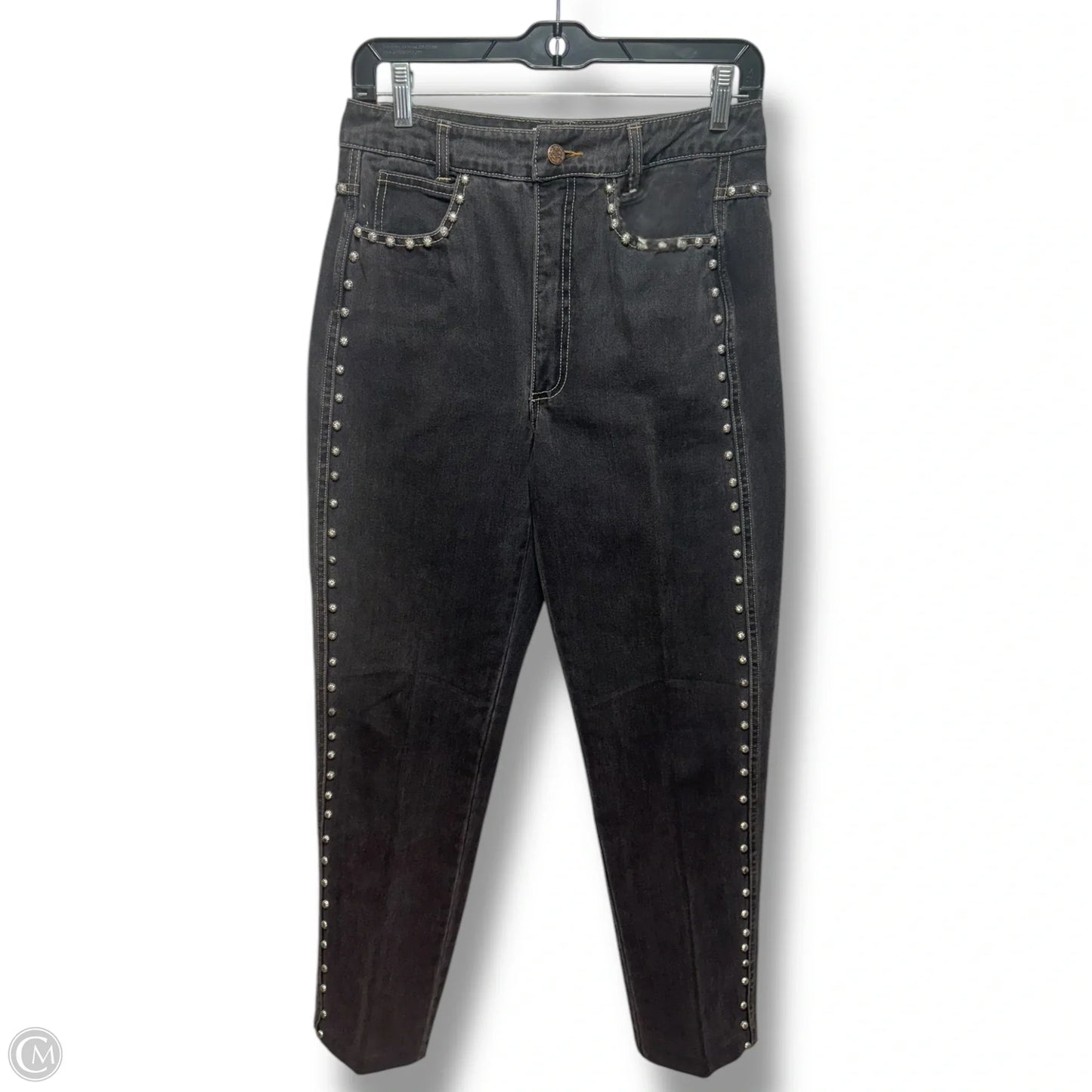 Jeans Flared By Hairston Roberston In Black Denim, Size: 8