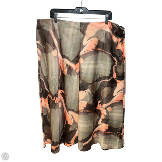 Skirt Midi By Banana Republic In Multi-colored, Size: 1x