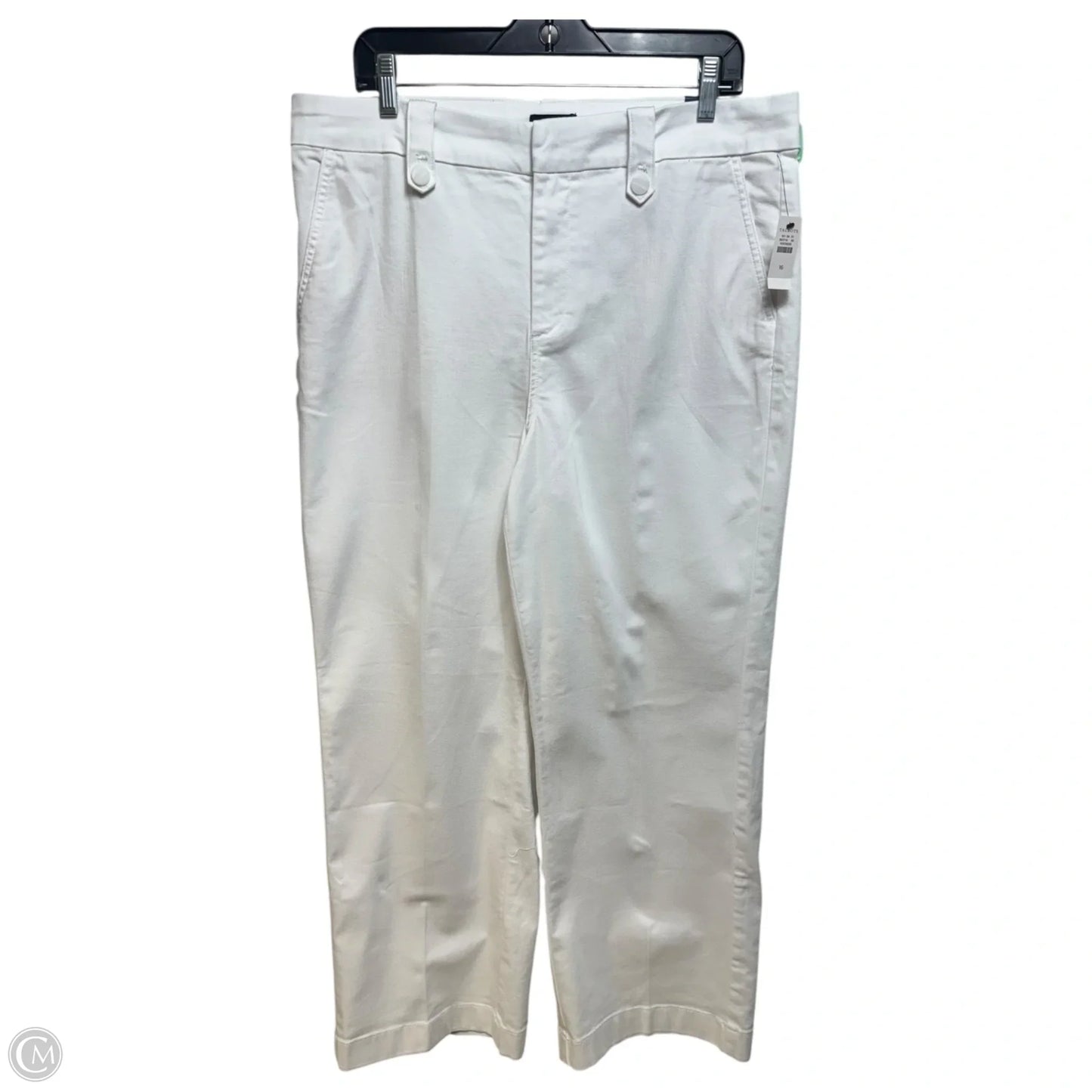 Wide Leg Jeans By Talbots In White, Size: 16