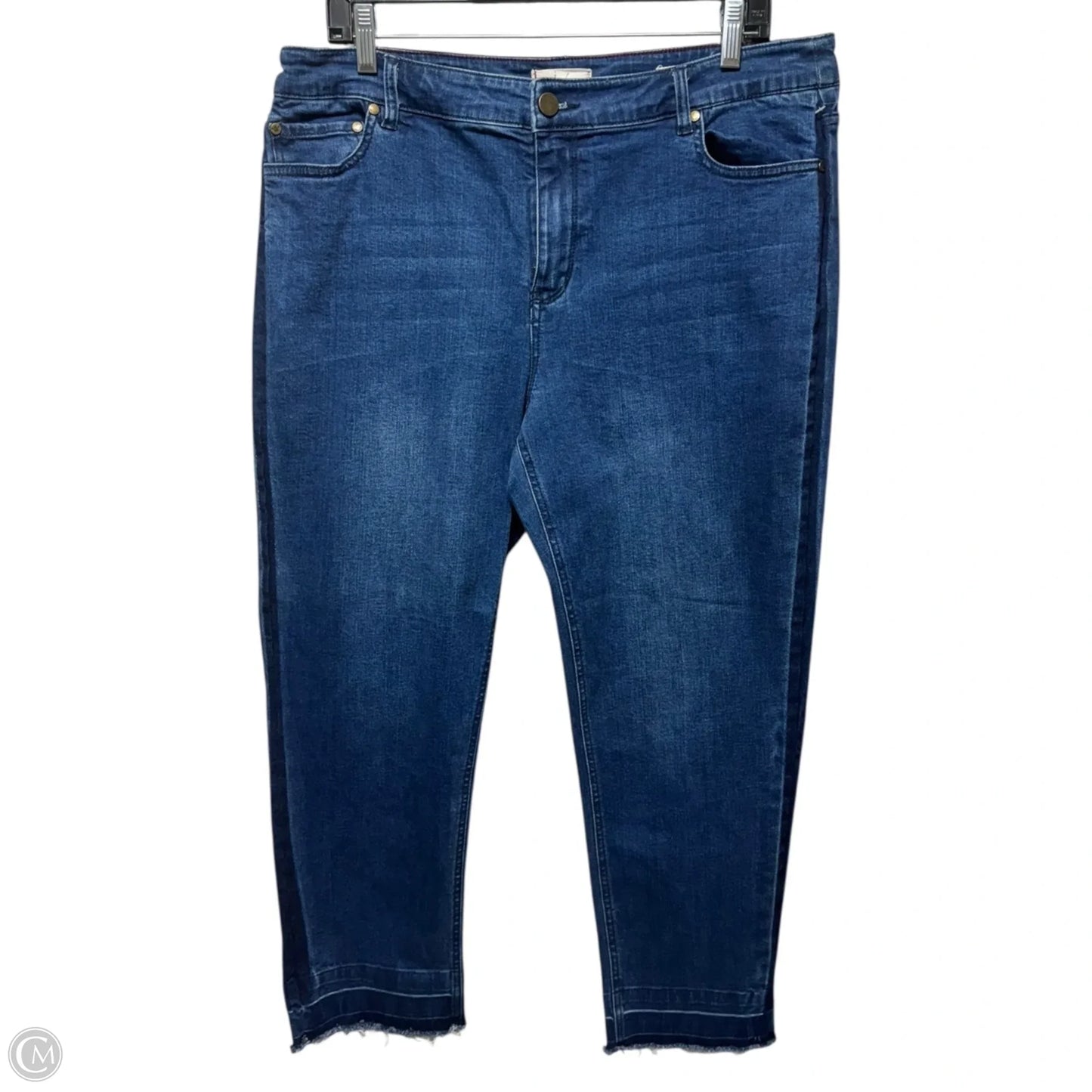 Jeans Flared By Joules In Blue Denim, Size: 12