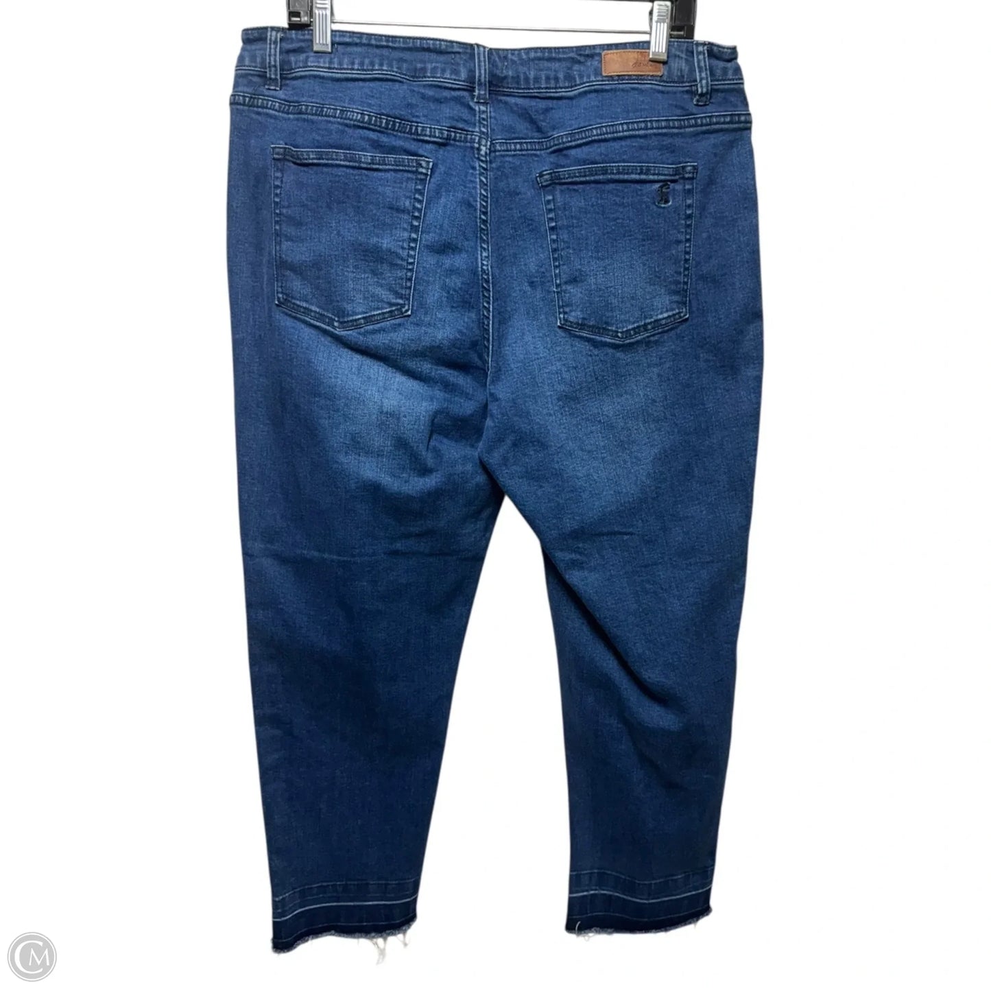 Jeans Flared By Joules In Blue Denim, Size: 12