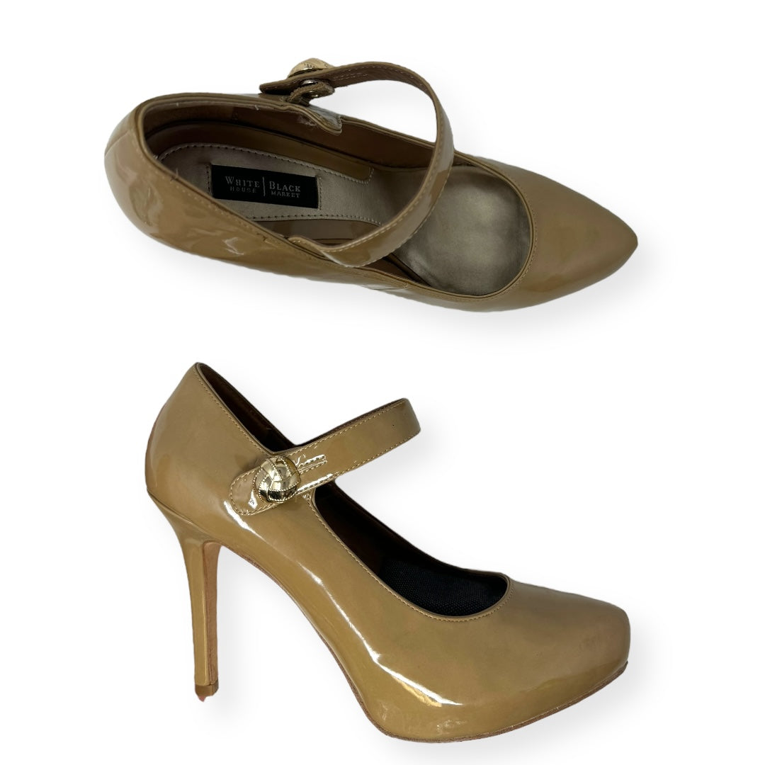Tan Shoes Heels Stiletto White House Black Market, Size 7.5