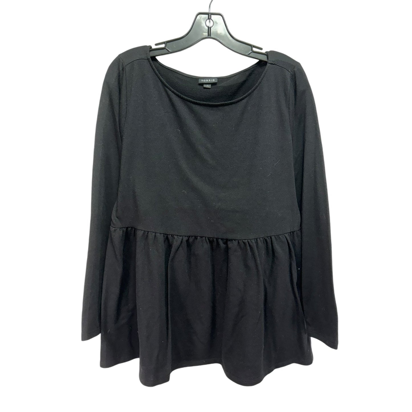 Top Long Sleeve By Torrid In Black, Size: Xl