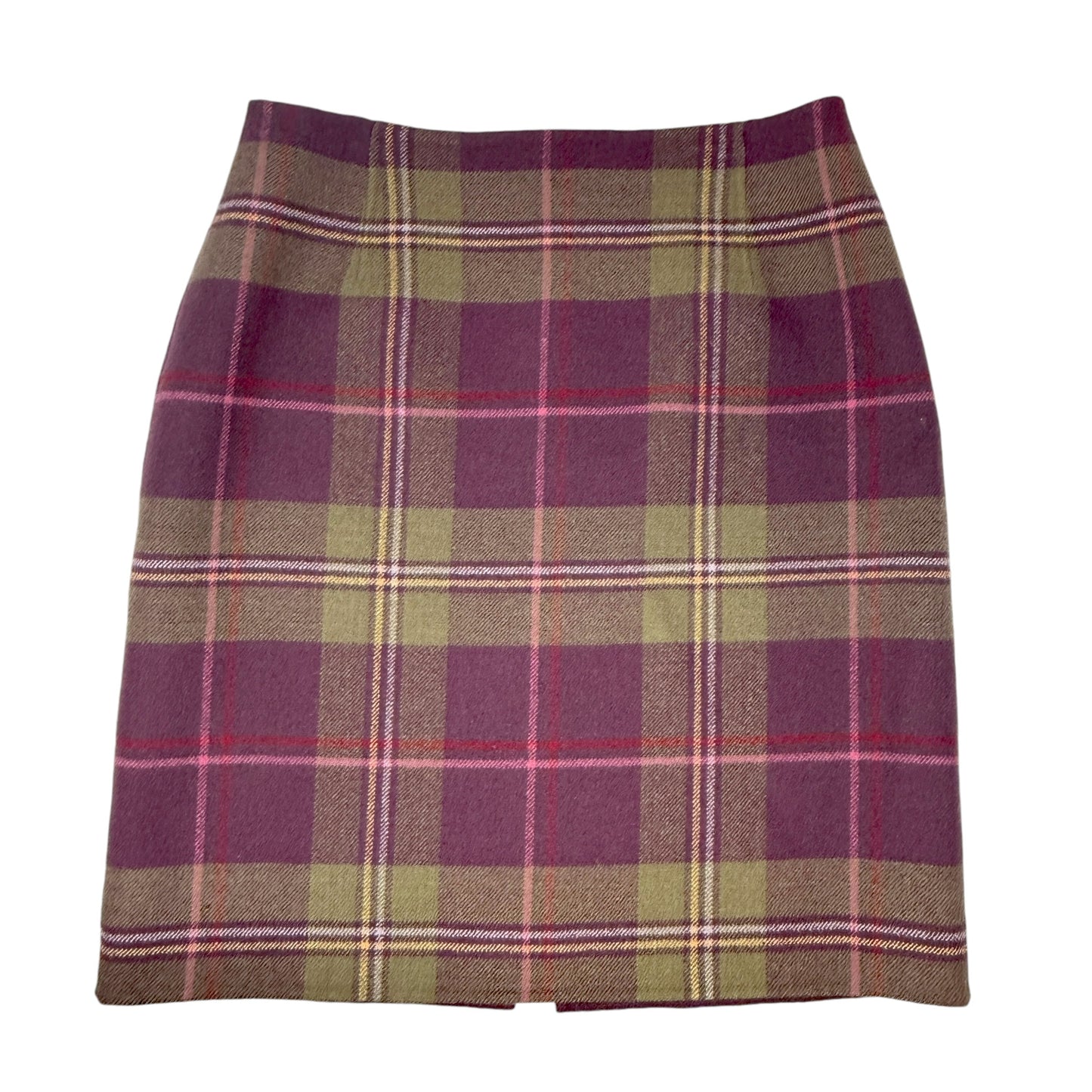 100% Virgin Wool Skirt By Pendleton In Plaid, Size: 10