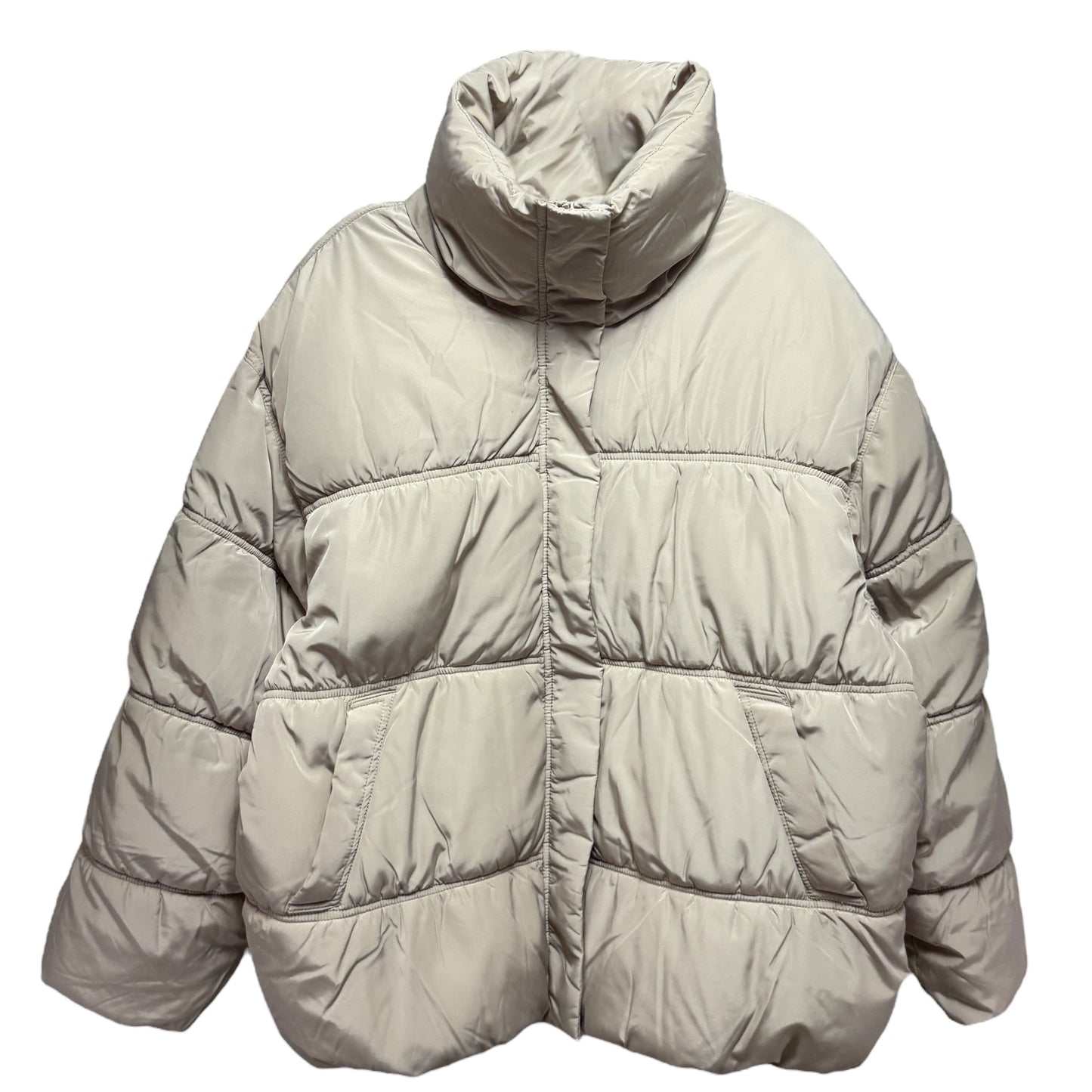 Coat Puffer & Quilted By Divided In Beige, Size: M