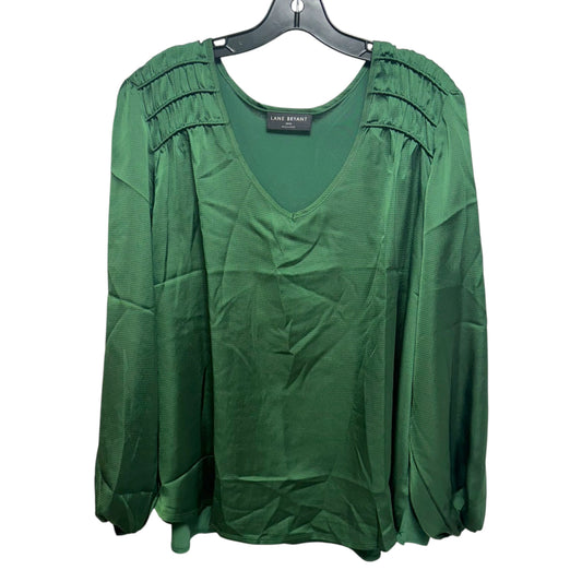 Blouse By Lane Bryant In Green, Size: 18