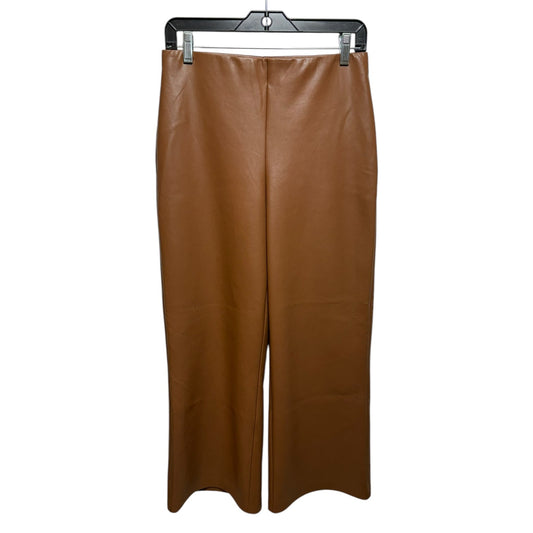 Faux Leather Pants Wide Leg By Joseph Ribkoff In Brown, Size: 6