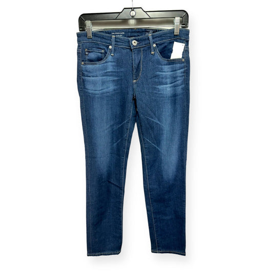 Blue Denim Jeans Cropped Adriano Goldschmied, Size 2