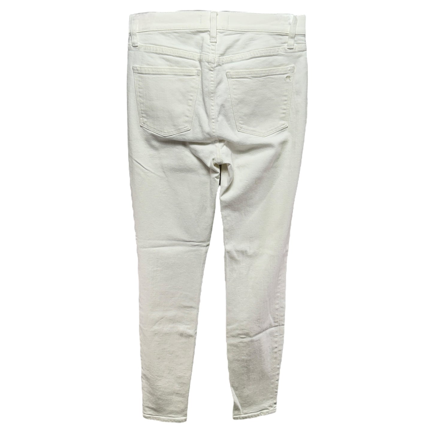 9” High Rise Skinny Jeans By Madewell In White, Size: 2/26