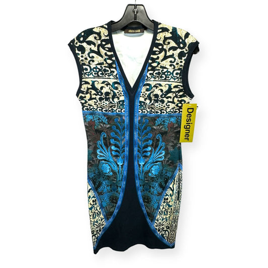 Tapestry-Print Sleeveless Bodycon Dress Designer Roberto Cavalli, Size 6