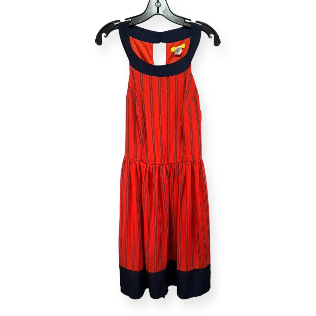 Blue & Red Dress Casual Midi Yellow Star, Size 1x