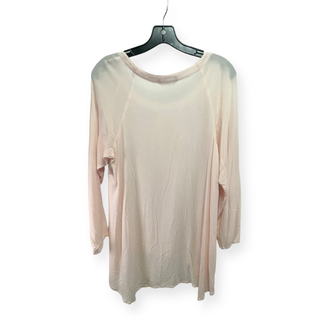 Pink Top Long Sleeve Soft Surroundings, Size M